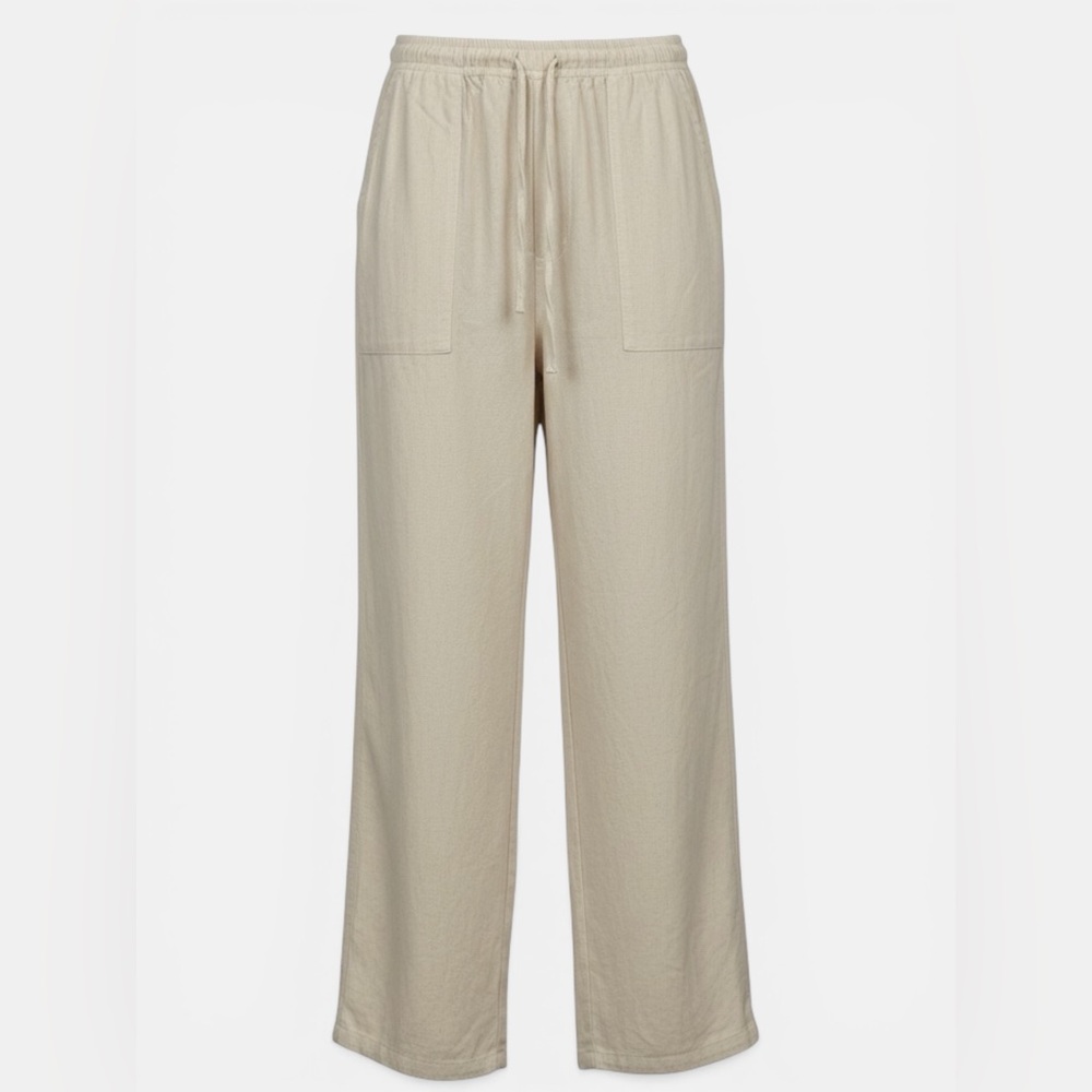 Baron Italy Beige Wide-Leg Pants
